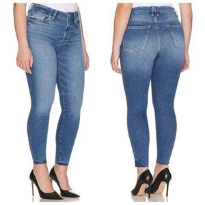 Good American Always Fits Calik Denim New Tags Raw Hem size 28 30 32